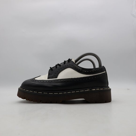 Doc Dr Marten Wingtip 3989 Men's UK 6 US 7 Bex Brogues Black & White England - Picture 4 of 16